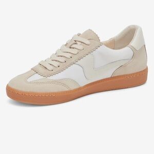 Beige and White Casual Sneakers